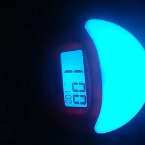 A glow alarm clock